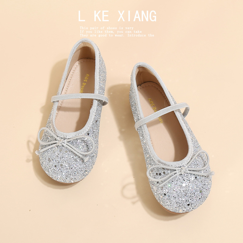 Cipele princeze za djevojčice – Velcro zatvaranje, gornji dio od platna, gumeni potplat, PU uložak, podstava od umjetne kože