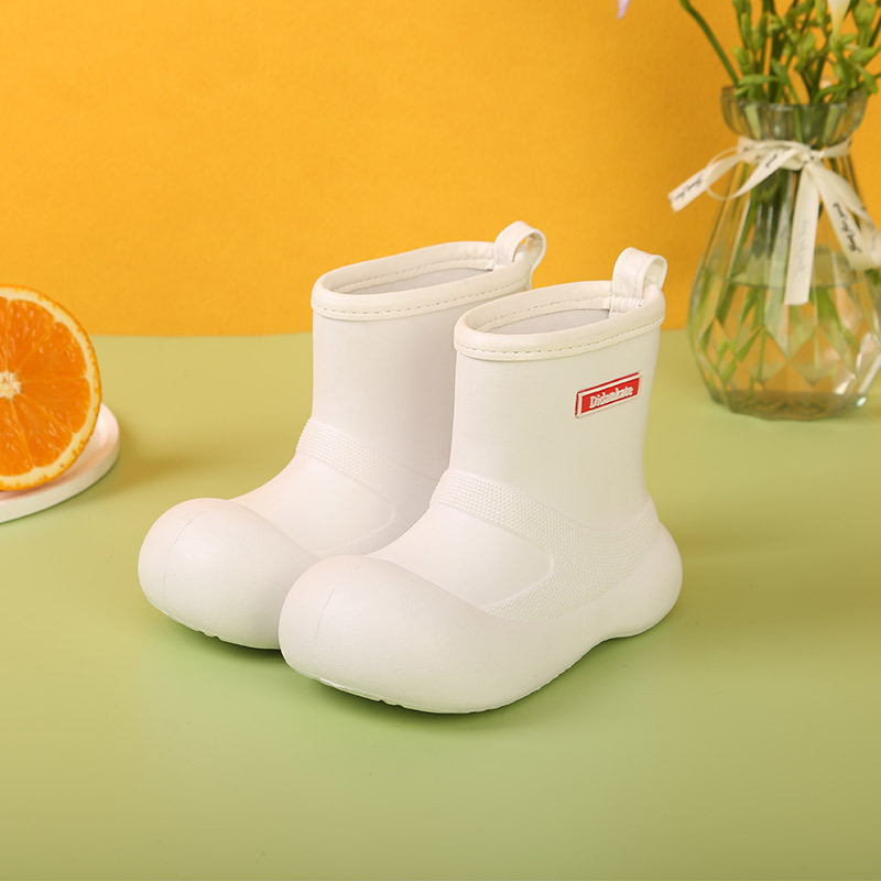 Didankate dječje čizme za kišu — EVA gornji dio, srednja visina podlaktice, ravna peta, jednobojni uzorak, uzrast 4–12 godina