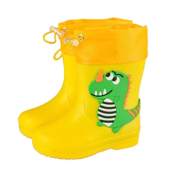 Gyerekeknek szánt esőcsizma rajzfilm mintával, PVC felső rész, alacsony cső, sík talp, vízálló, uniszex, minden évszakra