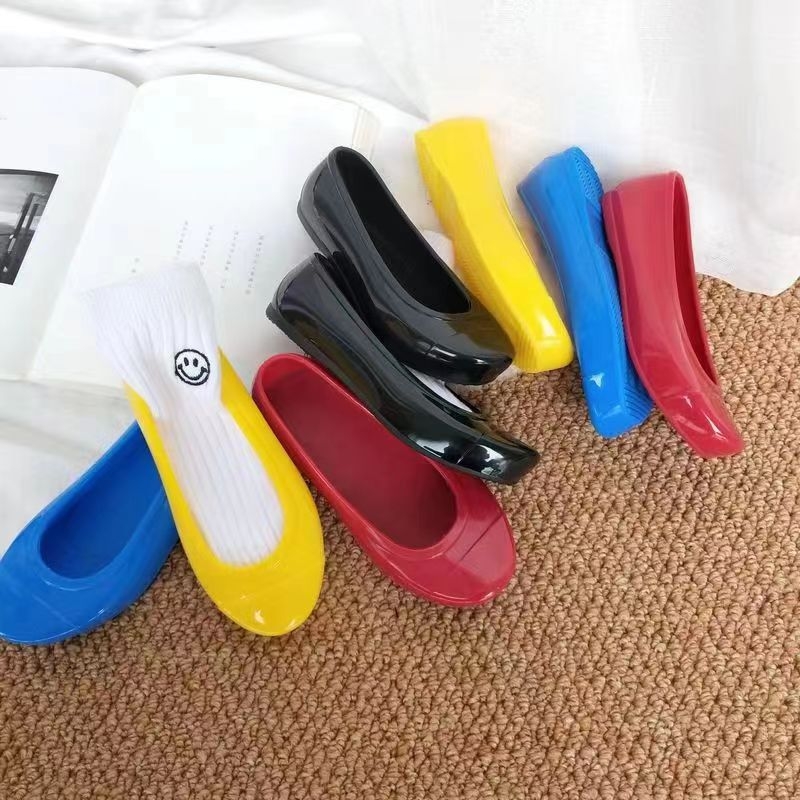 minihelisha Dječje kišne čizme, unisex, PVC gornji dio, plosnata peta, niski dio čizme