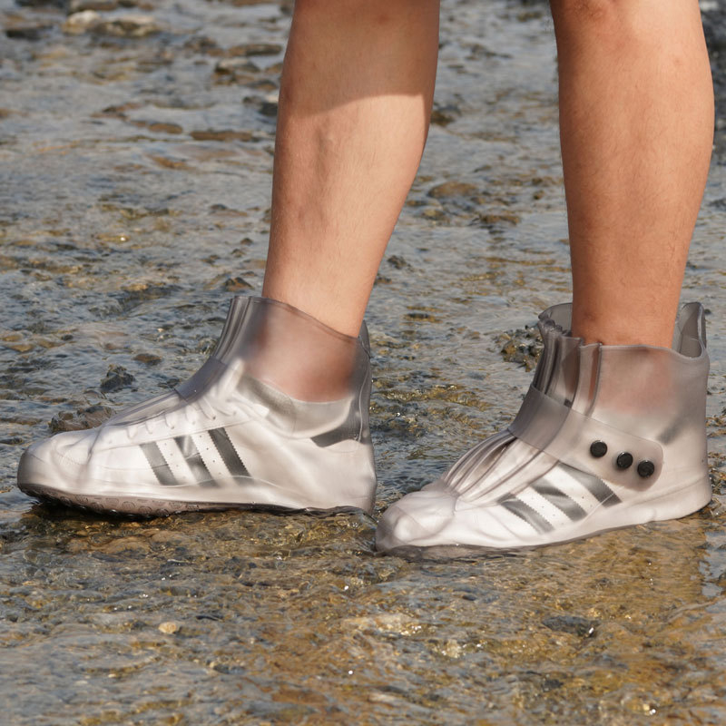 Unisex PVC čizme za kišu, Love the Rain, vodootporne, debeli đon, otporne, tople i prozračne, srednja visina štita, okrugla prst, ravna potpetica