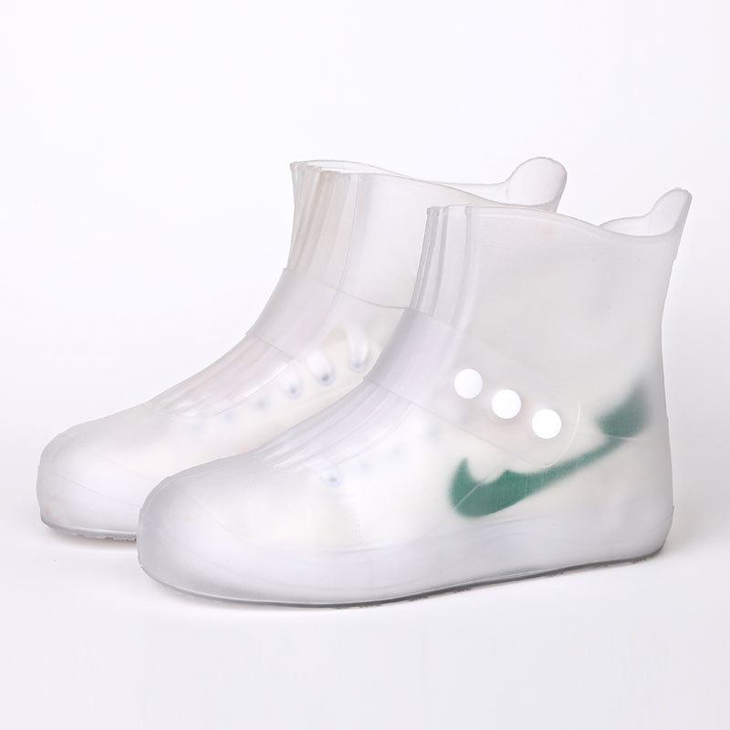 Unisex PVC čizme za kišu, Love the Rain, vodootporne, debeli đon, otporne, tople i prozračne, srednja visina štita, okrugla prst, ravna potpetica