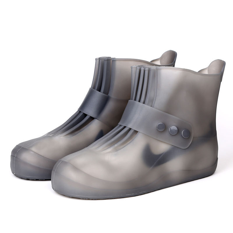 Unisex PVC čizme za kišu, Love the Rain, vodootporne, debeli đon, otporne, tople i prozračne, srednja visina štita, okrugla prst, ravna potpetica