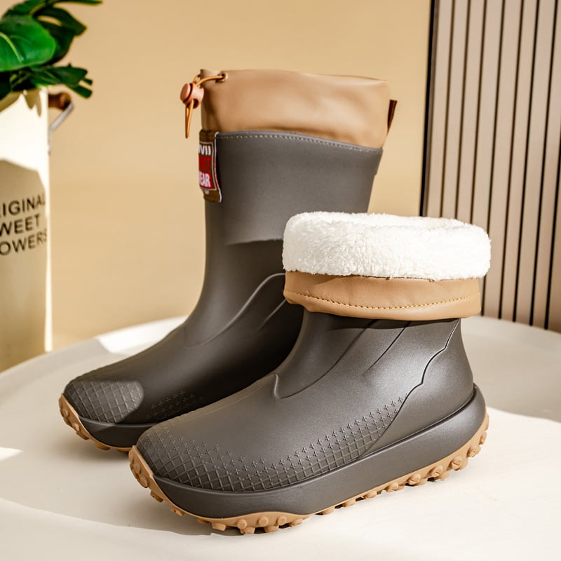 PVC čizme za kišu, srednje visine do potkoljenice, unisex za odrasle, četiri sezone, slip-on dizajn