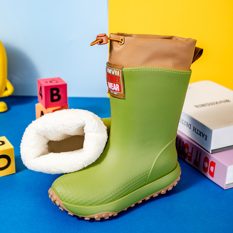 PVC čizme za kišu, srednje visine do potkoljenice, unisex za odrasle, četiri sezone, slip-on dizajn