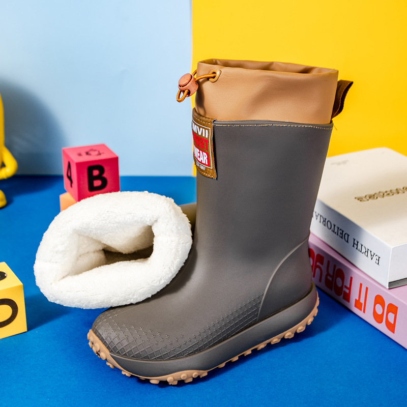 PVC čizme za kišu, srednje visine do potkoljenice, unisex za odrasle, četiri sezone, slip-on dizajn