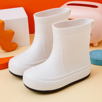 Dječje kišne čizme s flis podstavom, lagane, vodootporne i tople, unisex, japanskog stila