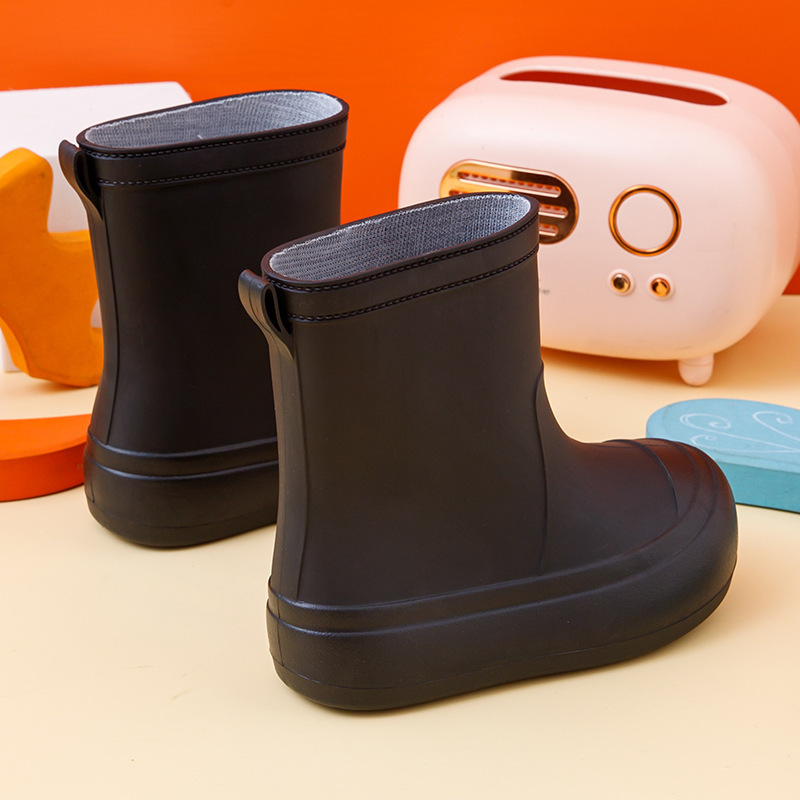 Dječje kišne čizme s flis podstavom, lagane, vodootporne i tople, unisex, japanskog stila