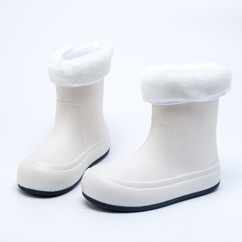 Dječje kišne čizme s flis podstavom, lagane, vodootporne i tople, unisex, japanskog stila