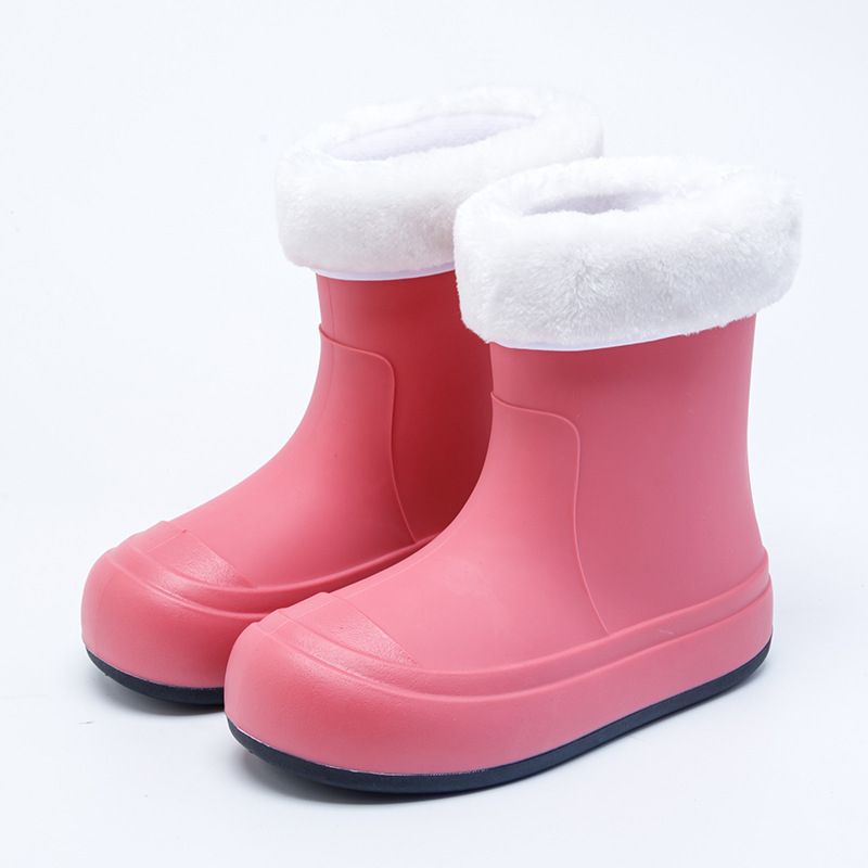 Dječje kišne čizme s flis podstavom, lagane, vodootporne i tople, unisex, japanskog stila