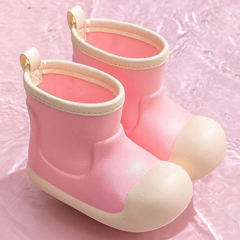 Gyerekek esőcsizmája - közepes magasságú, EVA, könnyű, csúszásmentes, könnyen tisztítható