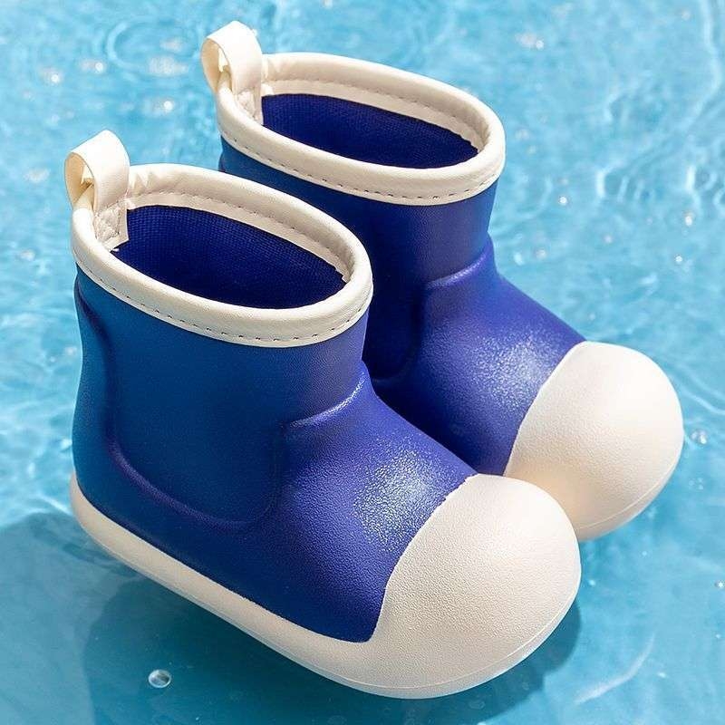 Gyerekek esőcsizmája - közepes magasságú, EVA, könnyű, csúszásmentes, könnyen tisztítható