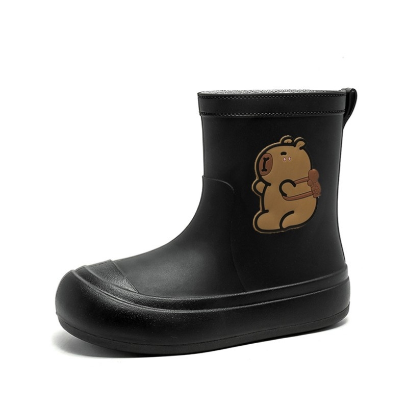 Gyerekeknek vízálló esőcsizma, PVC felső rész, könnyű puha talp, Cartoon Paradise stílus