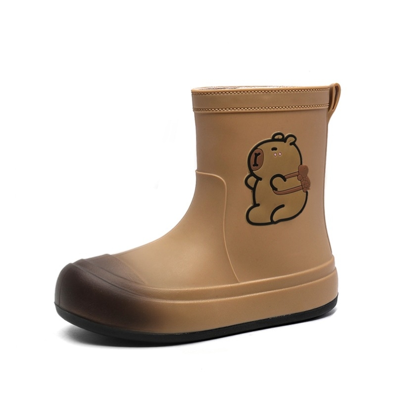 Gyerekeknek vízálló esőcsizma, PVC felső rész, könnyű puha talp, Cartoon Paradise stílus