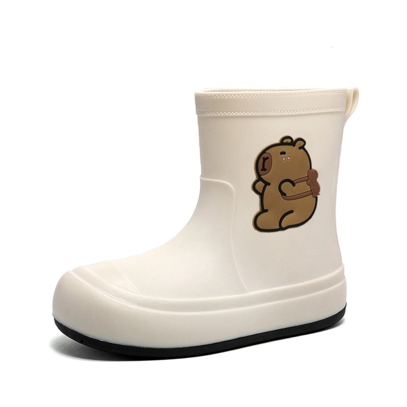 Gyerekeknek vízálló esőcsizma, PVC felső rész, könnyű puha talp, Cartoon Paradise stílus