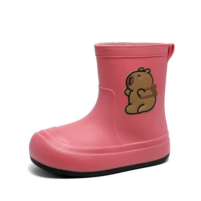 Gyerekeknek vízálló esőcsizma, PVC felső rész, könnyű puha talp, Cartoon Paradise stílus