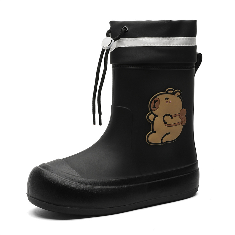 Gyerekeknek vízálló esőcsizma, PVC felső rész, könnyű puha talp, Cartoon Paradise stílus