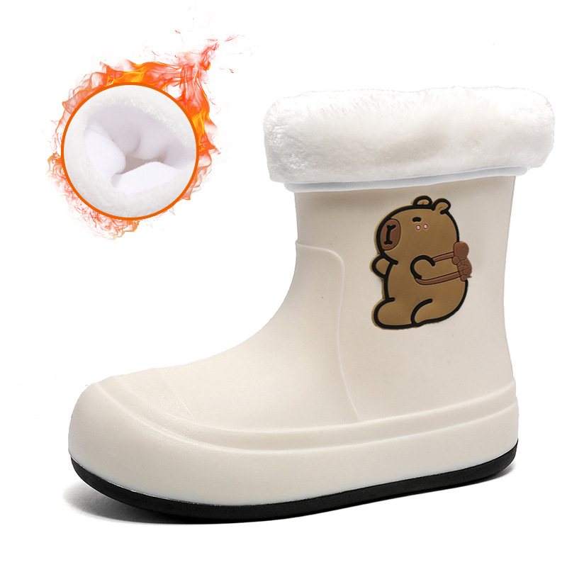 Gyerekeknek vízálló esőcsizma, PVC felső rész, könnyű puha talp, Cartoon Paradise stílus