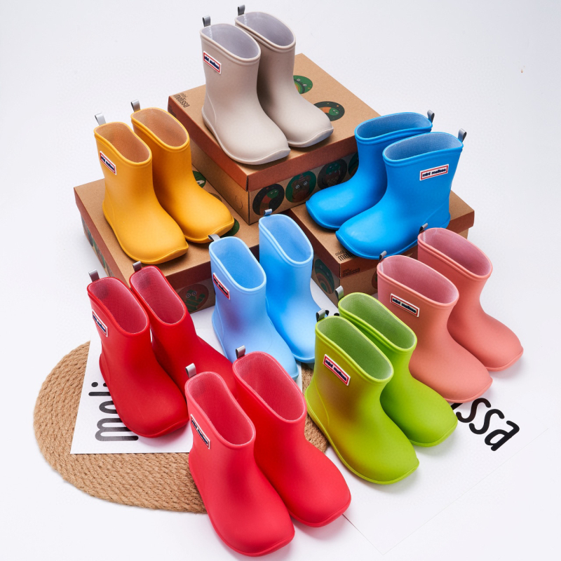 Melissa dječje kišne čizme PVC, unisex, niski potpetice 1–3 cm, srednje visine cijevi, za djecu 4–12 godina, proljeće–jesen