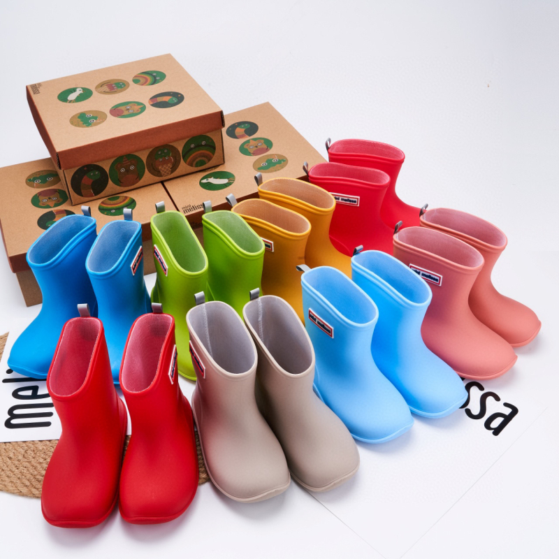 Melissa dječje kišne čizme PVC, unisex, niski potpetice 1–3 cm, srednje visine cijevi, za djecu 4–12 godina, proljeće–jesen