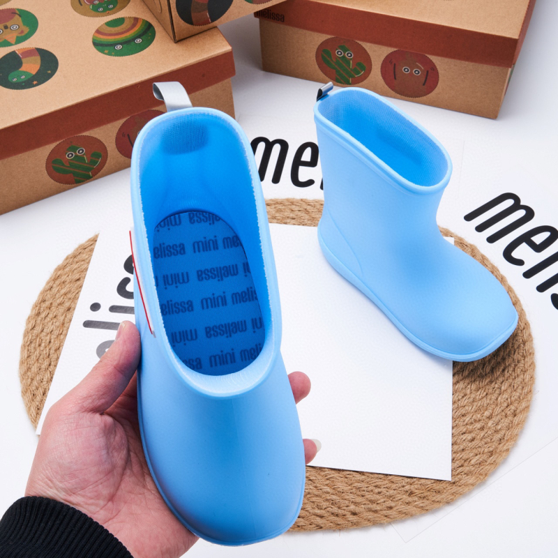 Melissa dječje kišne čizme PVC, unisex, niski potpetice 1–3 cm, srednje visine cijevi, za djecu 4–12 godina, proljeće–jesen