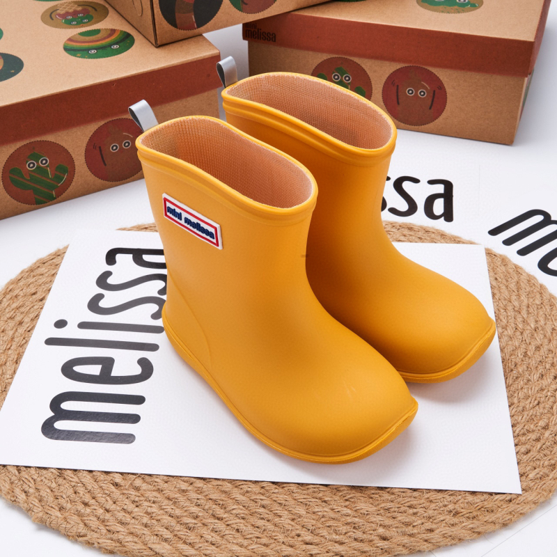 Melissa dječje kišne čizme PVC, unisex, niski potpetice 1–3 cm, srednje visine cijevi, za djecu 4–12 godina, proljeće–jesen