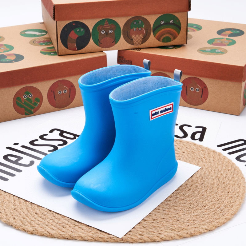 Melissa dječje kišne čizme PVC, unisex, niski potpetice 1–3 cm, srednje visine cijevi, za djecu 4–12 godina, proljeće–jesen