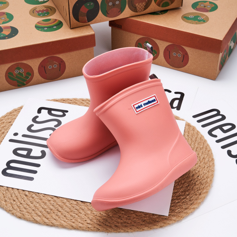 Melissa dječje kišne čizme PVC, unisex, niski potpetice 1–3 cm, srednje visine cijevi, za djecu 4–12 godina, proljeće–jesen