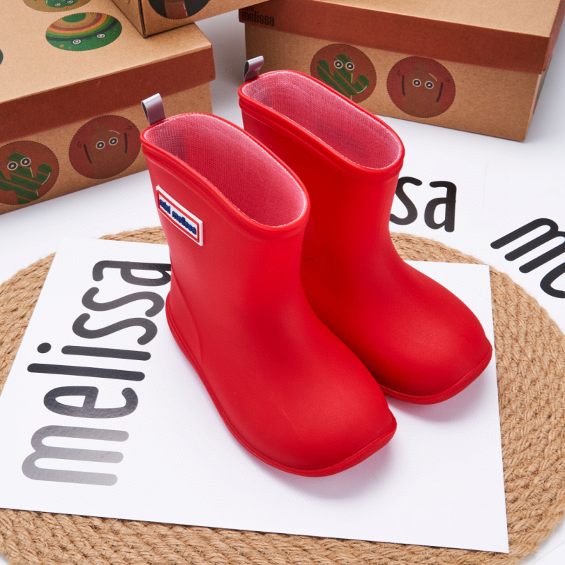 Melissa dječje kišne čizme PVC, unisex, niski potpetice 1–3 cm, srednje visine cijevi, za djecu 4–12 godina, proljeće–jesen