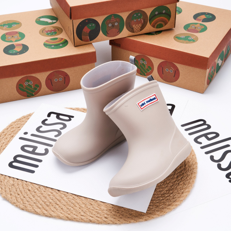 Melissa dječje kišne čizme PVC, unisex, niski potpetice 1–3 cm, srednje visine cijevi, za djecu 4–12 godina, proljeće–jesen