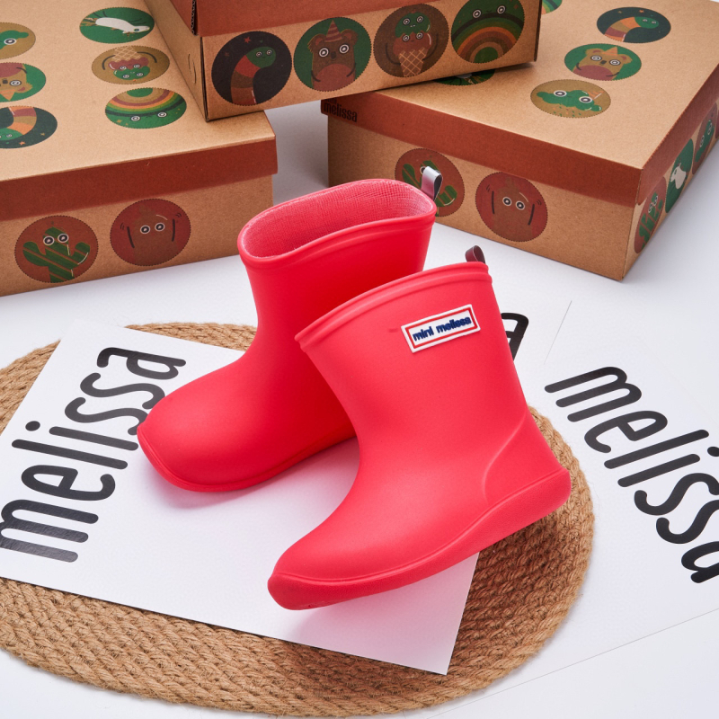 Melissa dječje kišne čizme PVC, unisex, niski potpetice 1–3 cm, srednje visine cijevi, za djecu 4–12 godina, proljeće–jesen