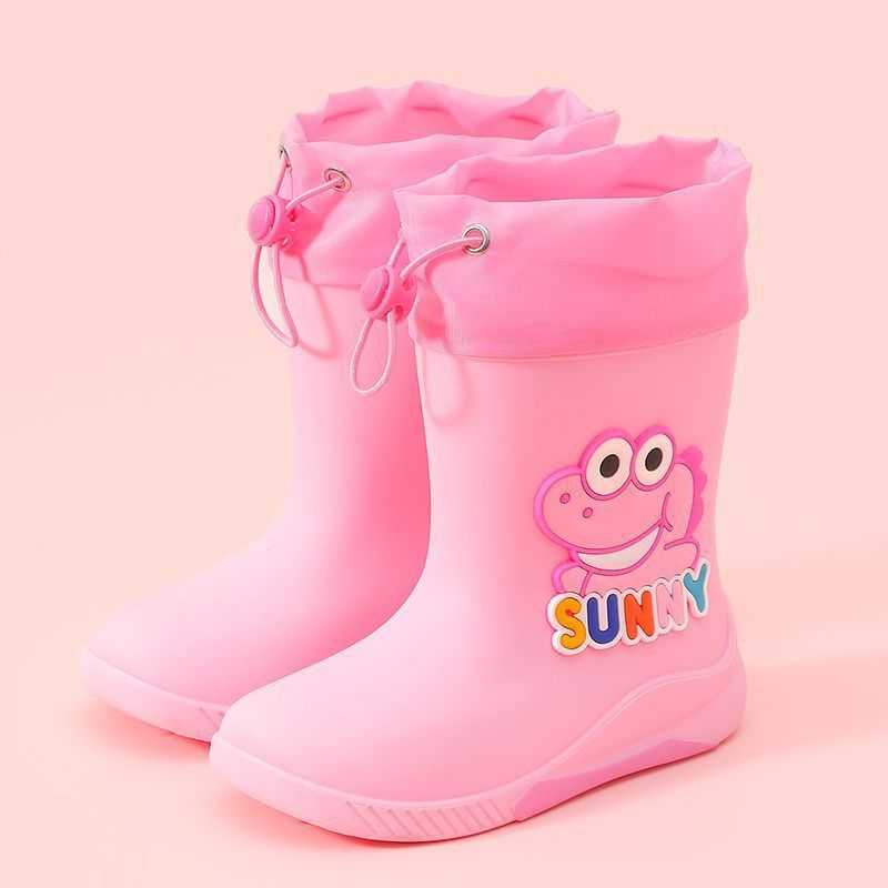 Dječje kišne čizme s motivom dinosaura, unisex, PVC gornji dio, pamuk podstava, srednje visine