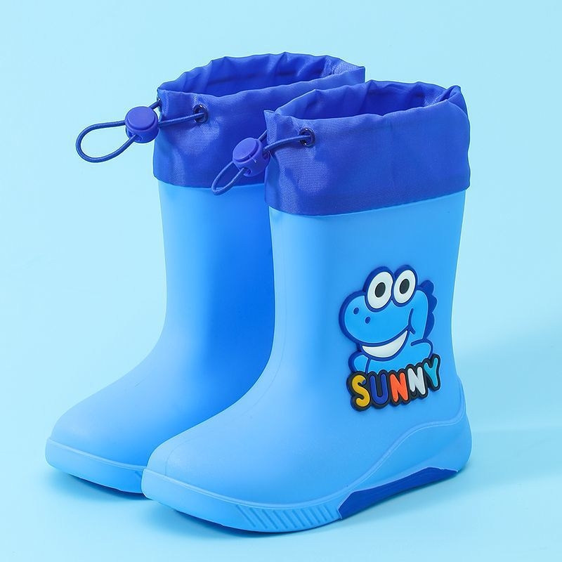 Dječje kišne čizme s motivom dinosaura, unisex, PVC gornji dio, pamuk podstava, srednje visine