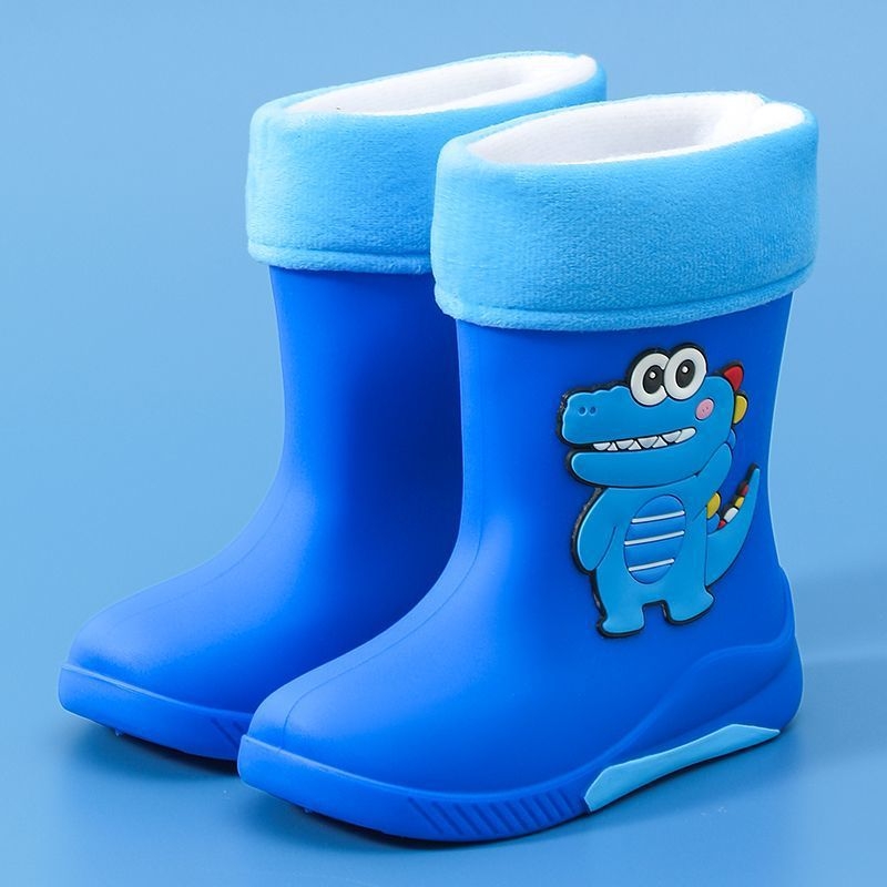 Dječje kišne čizme s motivom dinosaura, unisex, PVC gornji dio, pamuk podstava, srednje visine