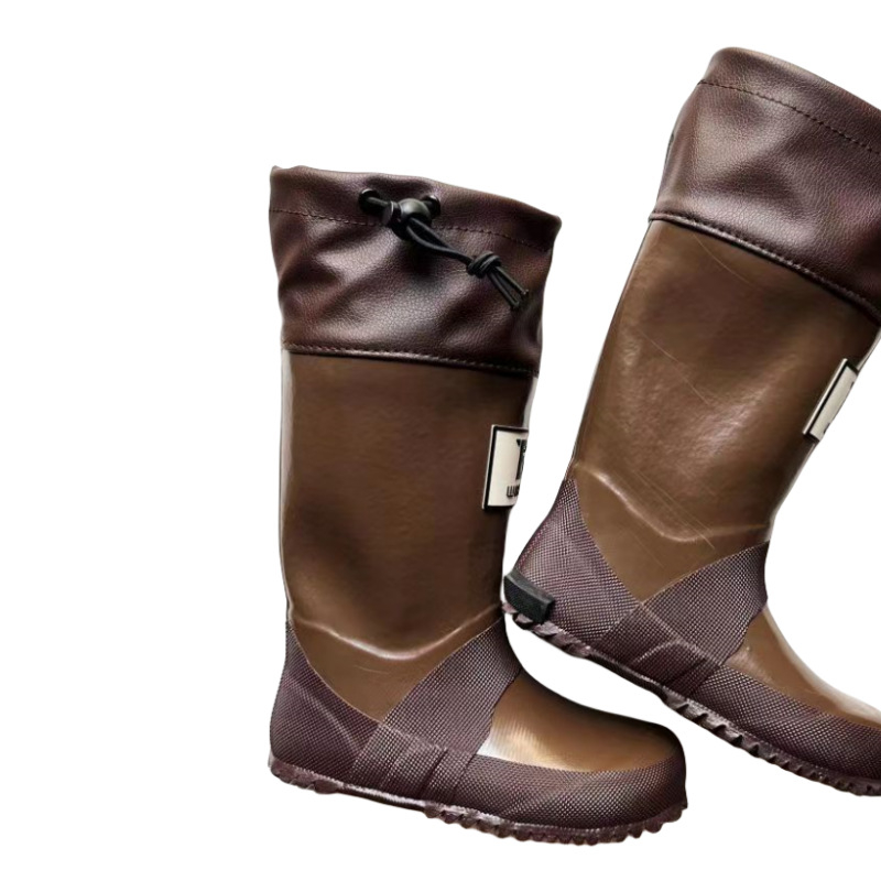 Dječje čizme za kišu – gornji dio od gume, ravna peta, srednje visine, unisex, za četiri sezone, uzrast 4–16 godina.