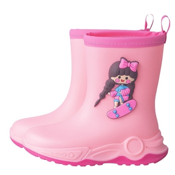 Star Foot Dječje cipele za kišu - 3D Cartoon dizajn, PVC gornji dio, gumene čizme za sve sezone, za dječake i djevojčice, uzrast 4-16 godina