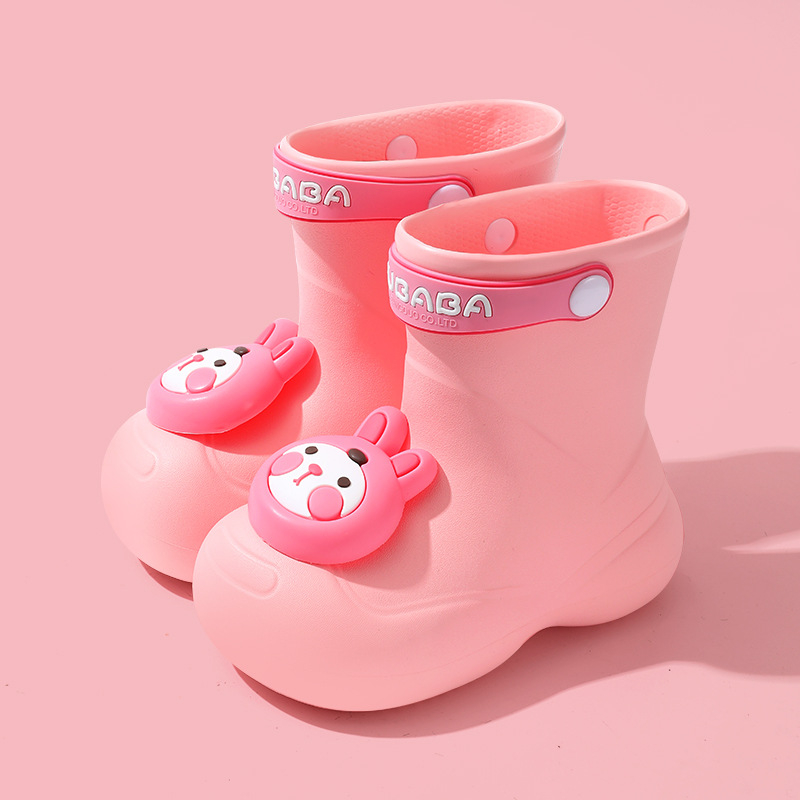 Dječje kišne čizme s 3D dinosaurusom, vodootporne i lagane, protuklizna potplata, EVA gornji dio, za proljeće do jeseni