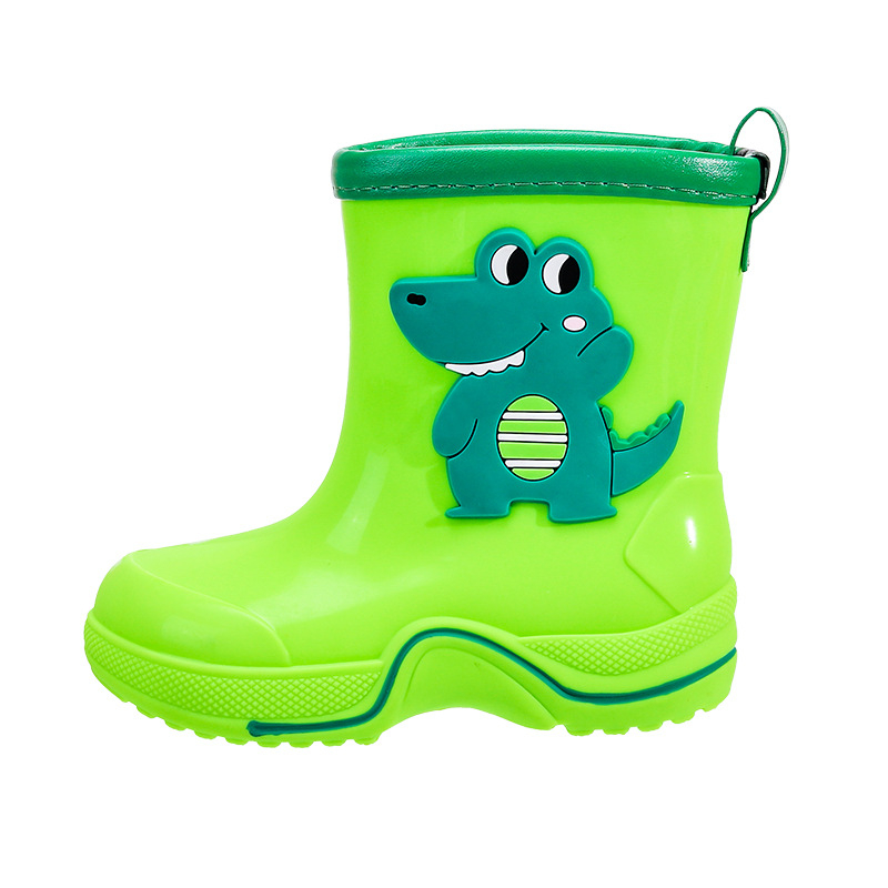 Dječje kišne čizme s karikaturnim uzorkom, protuklizna đon, niski pet (1–3 cm), niski dio visine, PVC gornji dio