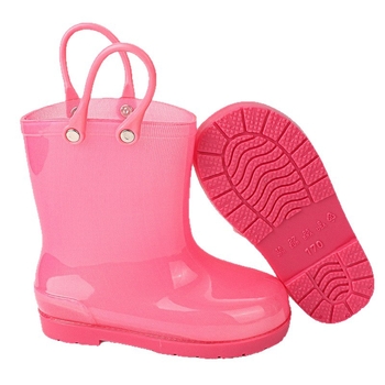 Dječje PVC čizme za kišu, jelly boja s floralnim uzorkom, unisex, uzrast 1–6 godina