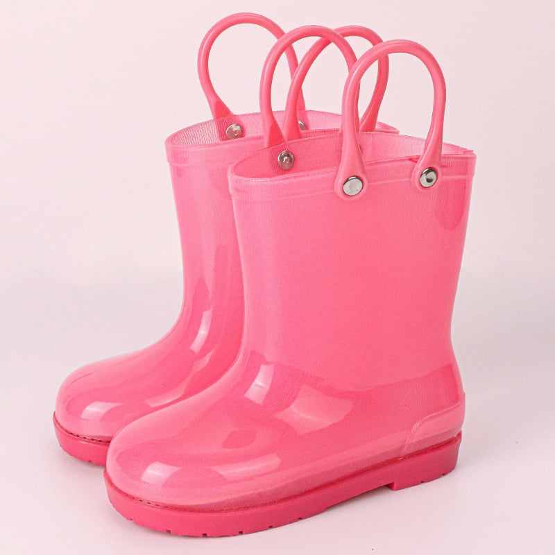 Dječje PVC čizme za kišu, jelly boja s floralnim uzorkom, unisex, uzrast 1–6 godina