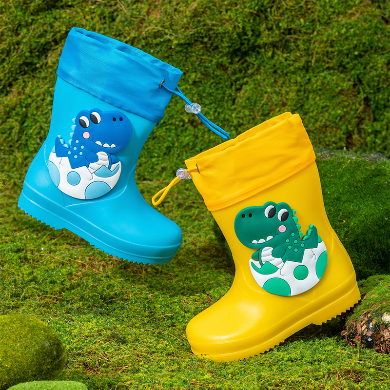 Dječje kišne čizme s cartoon dizajnom, vodootporne, unisex, za uzrast 1–12 godina, vodene cipele za plažu