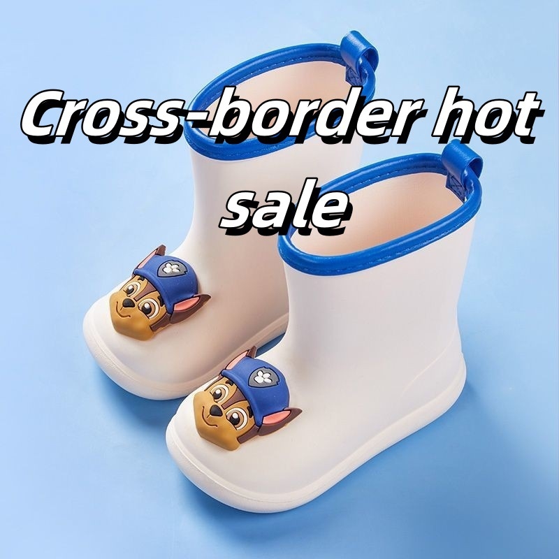 Ghete de ploaie pentru copii din EVA, cu model Cartoon, impermeabile, antiderapante, înălțime medie