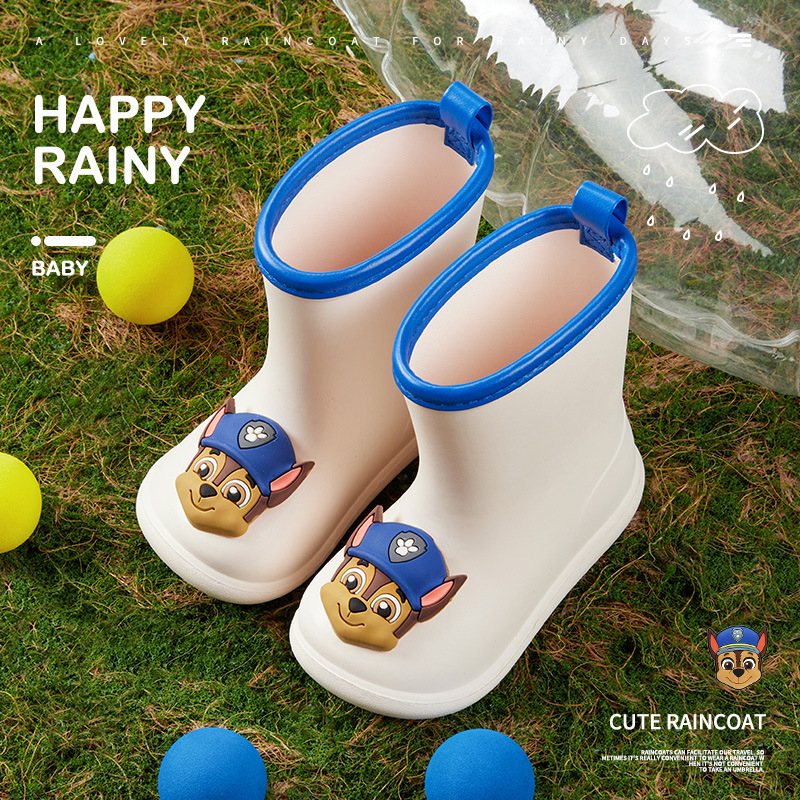 Ghete de ploaie pentru copii din EVA, cu model Cartoon, impermeabile, antiderapante, înălțime medie