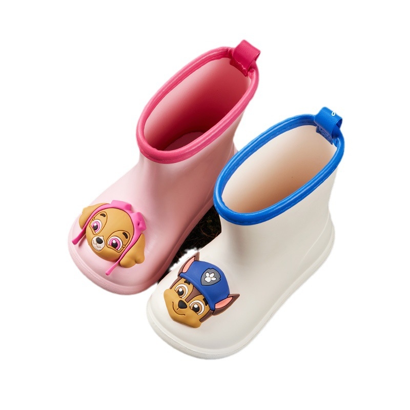 Ghete de ploaie pentru copii din EVA, cu model Cartoon, impermeabile, antiderapante, înălțime medie