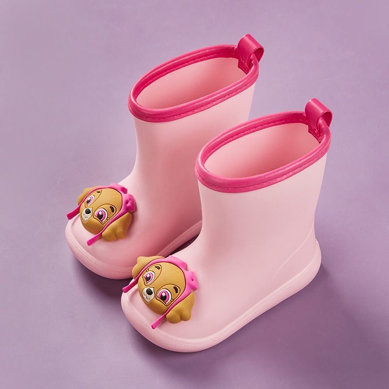 Ghete de ploaie pentru copii din EVA, cu model Cartoon, impermeabile, antiderapante, înălțime medie