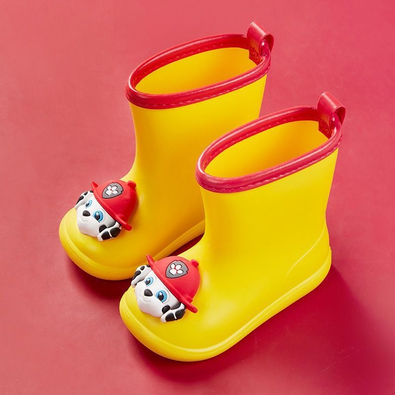 Ghete de ploaie pentru copii din EVA, cu model Cartoon, impermeabile, antiderapante, înălțime medie