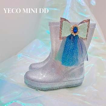 MINI DD Elsa princeza – Dječje čizme za kišu, vodootporne i protuklizne, PVC gornji dio, za djevojčice 1–6 godina