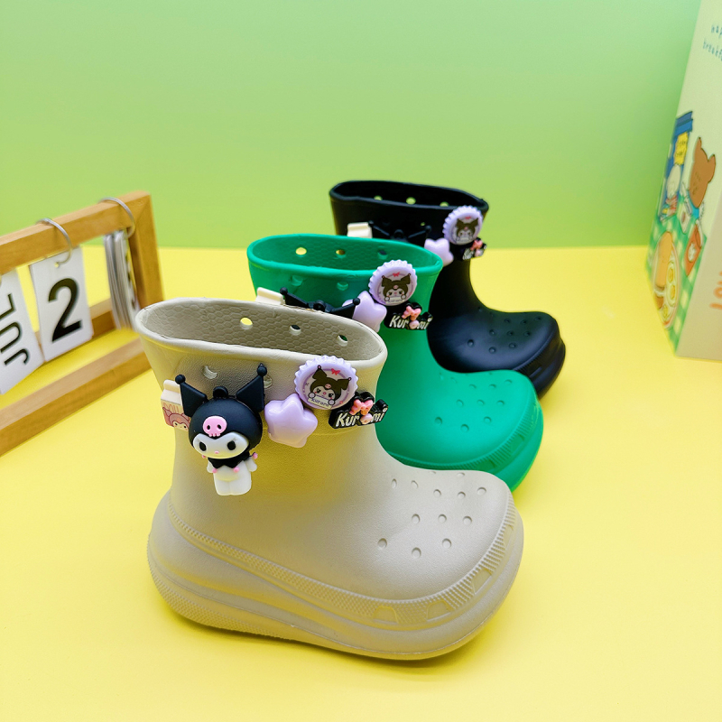 Nios cizme de ploaie pentru copii, EVA partea superioară, model desen animat, gambă scurtă, unisex, 4–16 ani