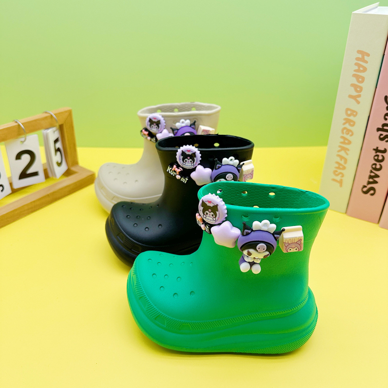 Nios cizme de ploaie pentru copii, EVA partea superioară, model desen animat, gambă scurtă, unisex, 4–16 ani