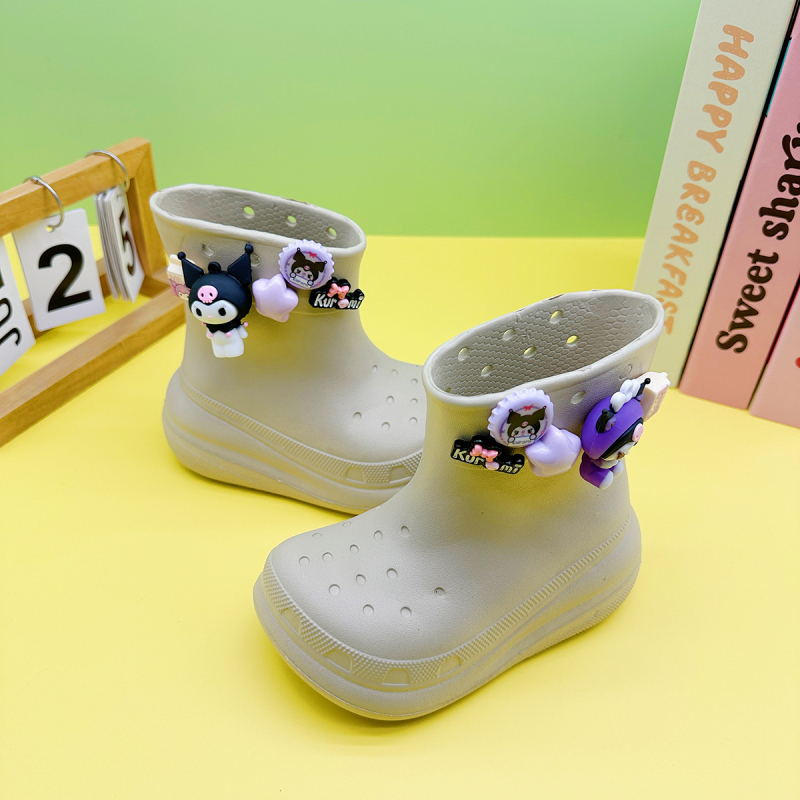 Nios cizme de ploaie pentru copii, EVA partea superioară, model desen animat, gambă scurtă, unisex, 4–16 ani